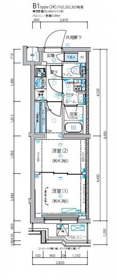 メインステージ成増IIの間取り図