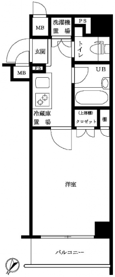 ルーブル大塚伍番館の間取り図