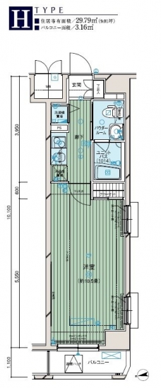 メインステージ大山の間取り図