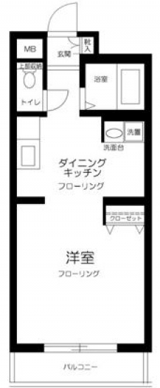 ガーデンプレイス市ヶ谷の間取り図