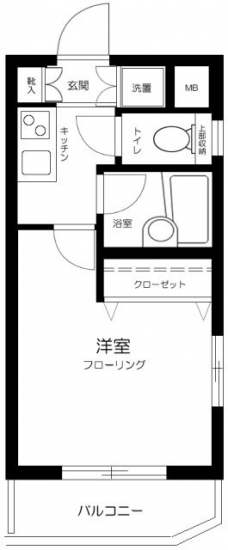プレール・ドゥーク西新宿の間取り図