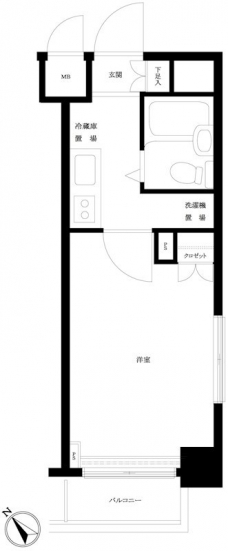 ルーブル千歳船橋の間取り図