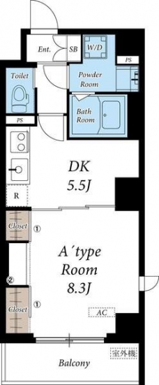 リブリ・神楽坂の間取り図