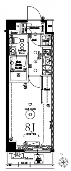 アークマーク代田橋の間取り図