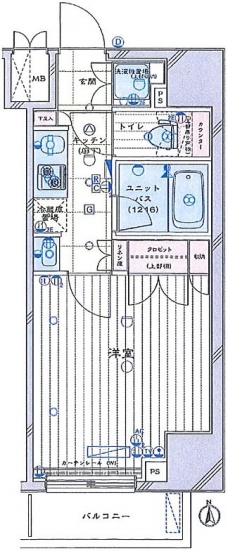 ルーブル板橋区役所前の間取り図