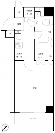 ルーブル大塚伍番館の間取り図