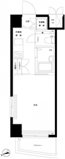 ルーブル早稲田の間取り図