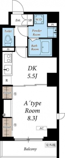 リブリ・神楽坂の間取り図
