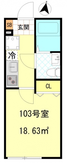 CFジオーレ本蓮沼の間取り図