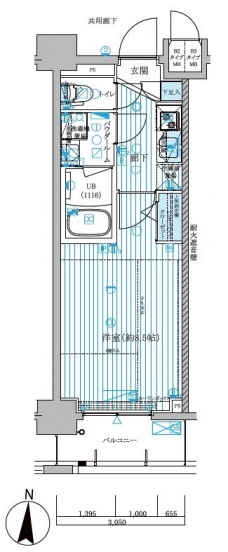 メインステージ菊川の間取り図