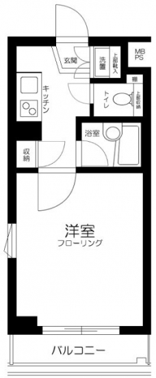 ルーブル早稲田弐番館の間取り図
