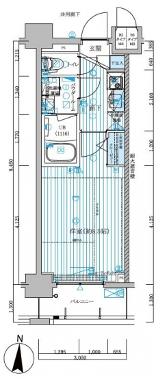 メインステージ菊川の間取り図