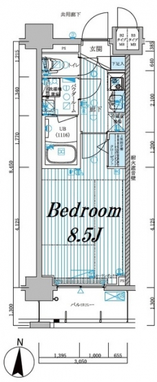 メインステージ菊川の間取り図