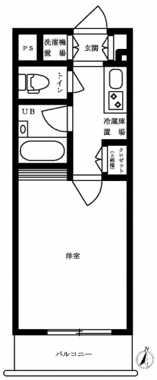 ルーブル豊島千川の間取り図