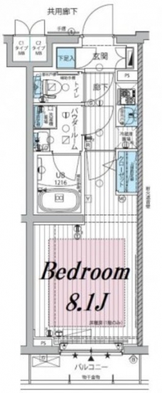 メインステージ板橋蓮根IIの間取り図