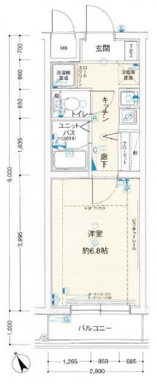 メインステージ大井町の間取り図