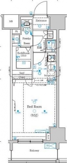 グランシアタワー亀戸の間取り図