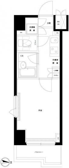 ルーブル中野新橋参番館の間取り図