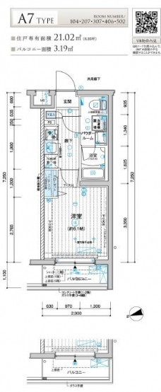 メインステージ立川IIIの間取り図