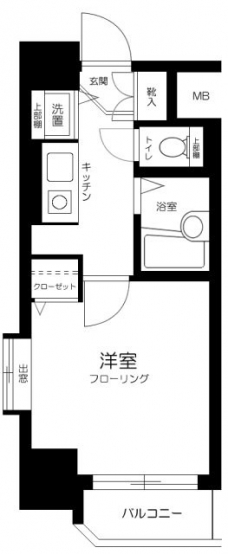 フェニックス幡ヶ谷壱番館の間取り図