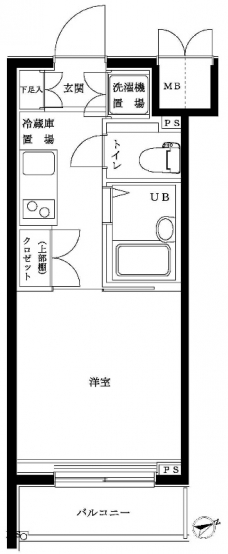 ルーブル早稲田の間取り図