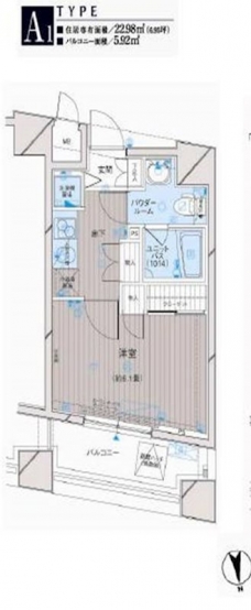 メインステージ大山の間取り図