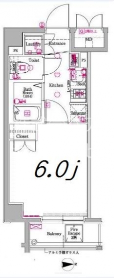 アクサス白山の間取り図