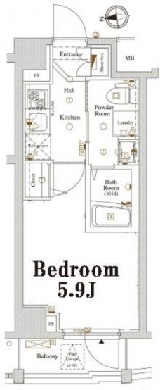 アクサス大塚の間取り図