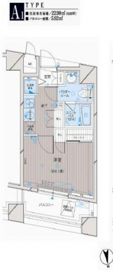 メインステージ大山の間取り図