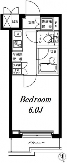 ルーブル大崎参番館の間取り図