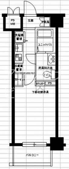 メインステージ八丁堀の間取り図