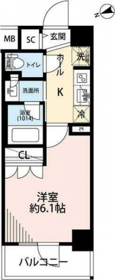 プレール・ドゥーク品川南大井の間取り図