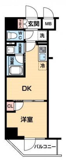 ハーモニーレジデンス大塚山手インサイドの間取り図