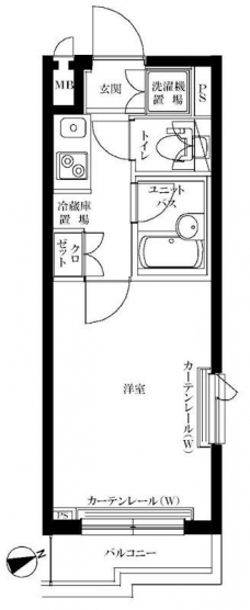 ルーブル大崎参番館の間取り図