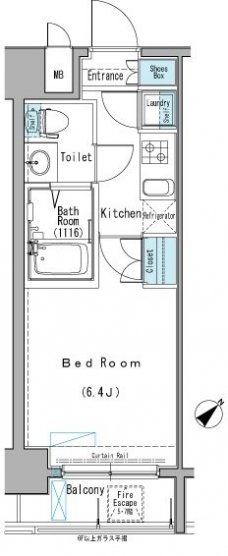 アクサス巣鴨Sta.の間取り図