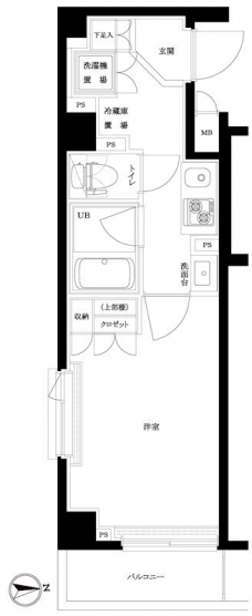 ルーブル東蒲田七番館の間取り図