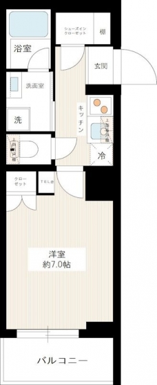 ジュイールパルフェ西新井の間取り図