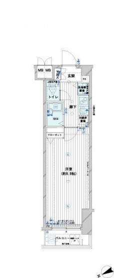 メインステージ野方駅前の間取り図