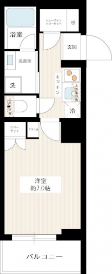 ジュイールパルフェ西新井の間取り図