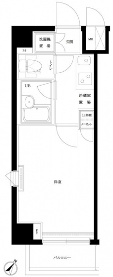 ルーブル巣鴨の間取り図