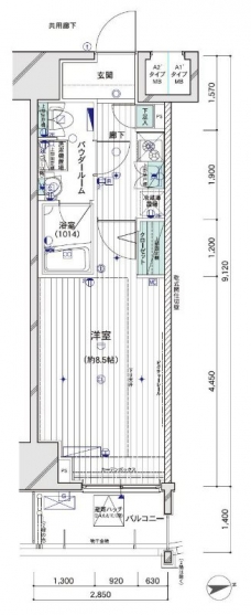 メインステージ大山IIの間取り図