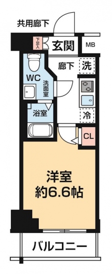 ＡＲＣＯＢＡＬＥＮＯ ＭＵＳＡＳＨＩＫＯＹＡＭＡの間取り図
