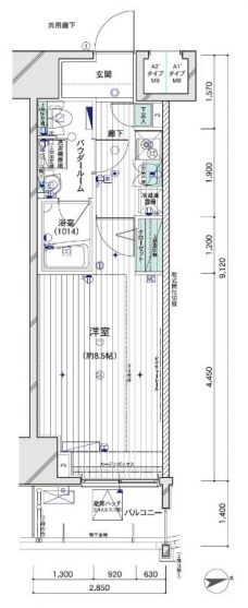 メインステージ大山IIの間取り図