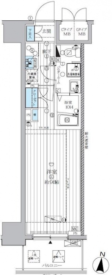 ランドステージ両国の間取り図