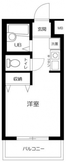 スカイコートエクセレント荻窪（エクセレント荻窪・平井ビル）の間取り図