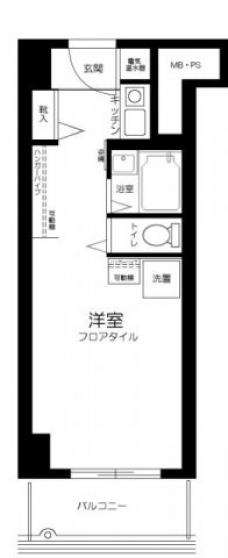 コルム目黒不動前の間取り図