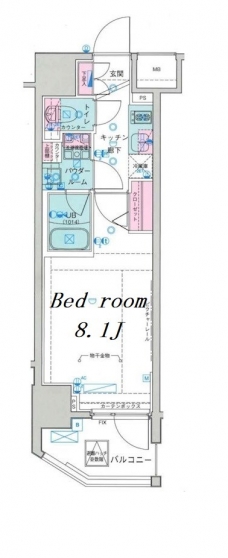 GENOVIA新宿御苑green veilの間取り図