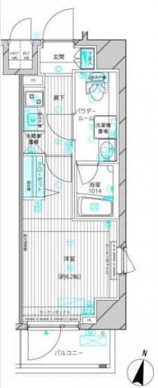 メインステージ高円寺の間取り図