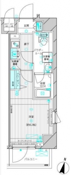 メインステージ高円寺の間取り図