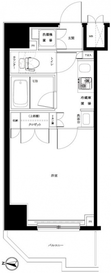 ルーブル板橋区役所前の間取り図